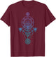 Starseed Activation Sacred Geometry T-Shirt - T-Shirt | Maroon