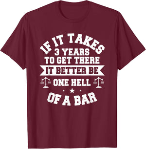 Lawyer Future Attorney Bar Exam Law School Student Aspiring T-Shirt - T-Shirt | Maroon