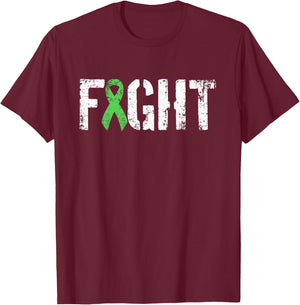 Fight Non Hodgkins Lymphoma - Military Style Awareness T-Shirt - T-Shirt | Maroon