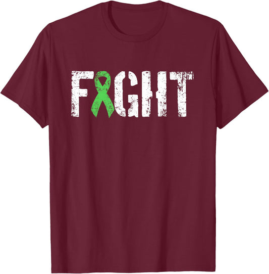 Fight Non Hodgkins Lymphoma - Military Style Awareness T-Shirt - T-Shirt | Maroon