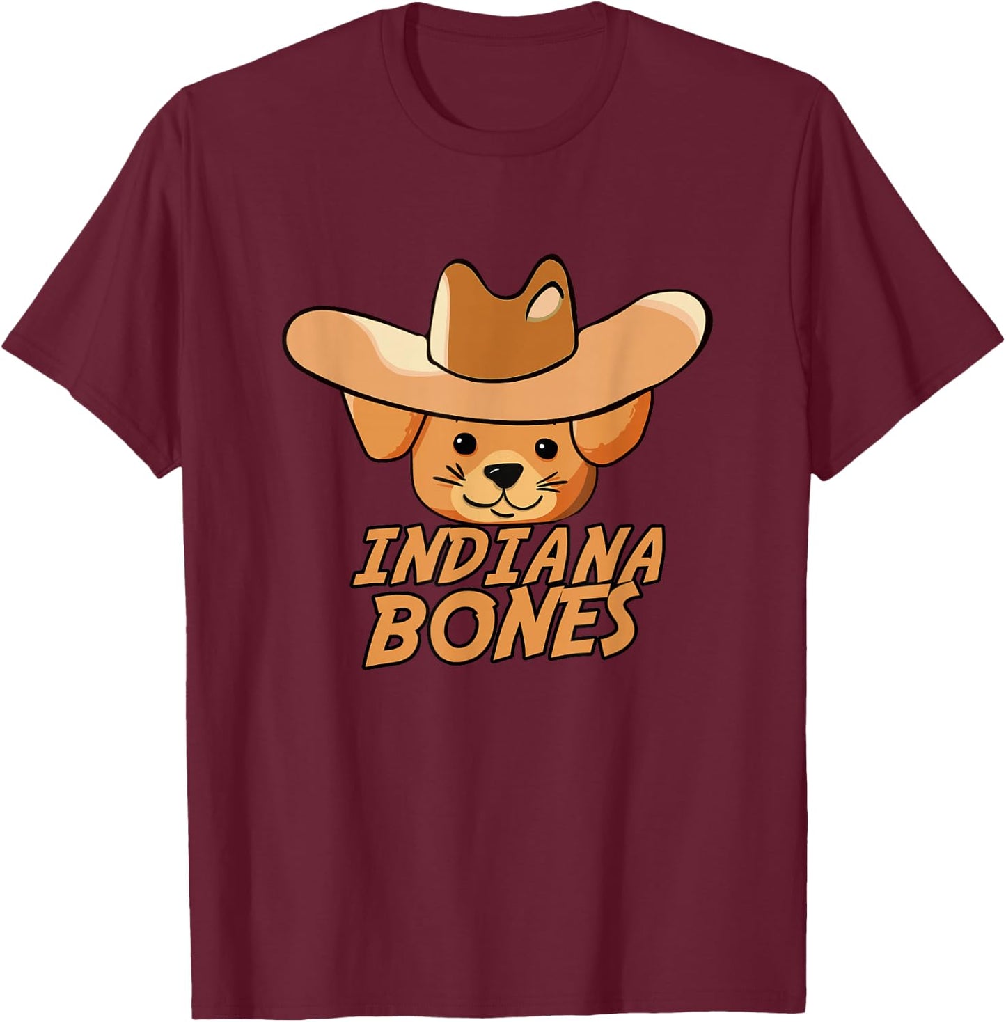 Indiana Bones dog T-Shirt - T-Shirt | Maroon