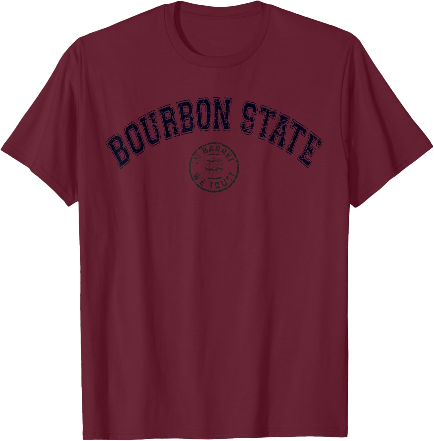 Whiskey Drinking Kentucky Bourbon State College Graphic T-Shirt - T-Shirt | Maroon