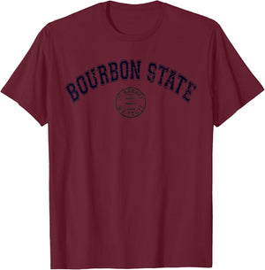 Whiskey Drinking Kentucky Bourbon State College Graphic T-Shirt - T-Shirt | Maroon