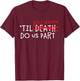 Funny Bride & Groom Marriage Vows Shower Design Golf Season T-Shirt - T-Shirt | Maroon