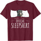 Miniature Schnauzer Pajama Official Sleepshirt T-Shirt - T-Shirt | Maroon