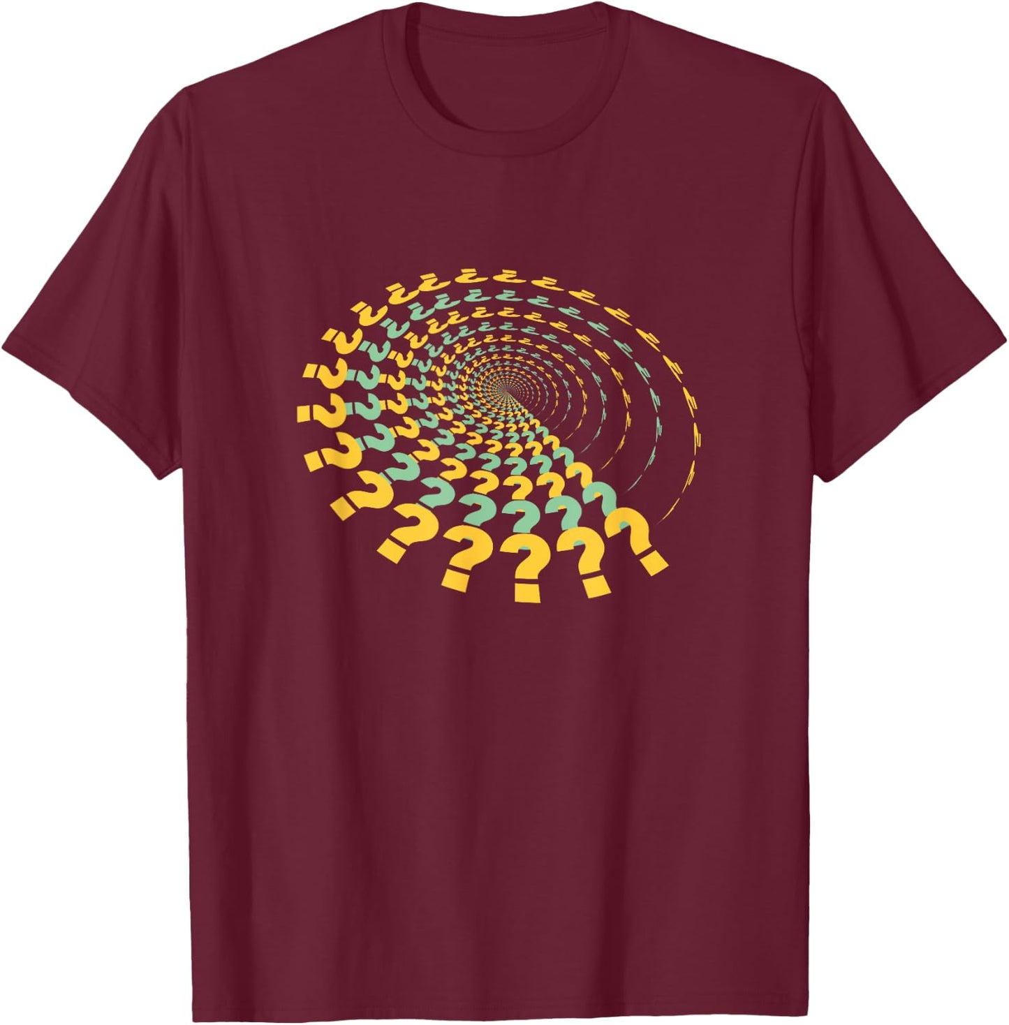 Grammar Punctuation Question Mark Funny T-Shirt - T-Shirt | Maroon