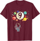 9 Years Old Birthday Boy Gifts Astronaut 9th Birthday T-Shirt - T-Shirt | Maroon
