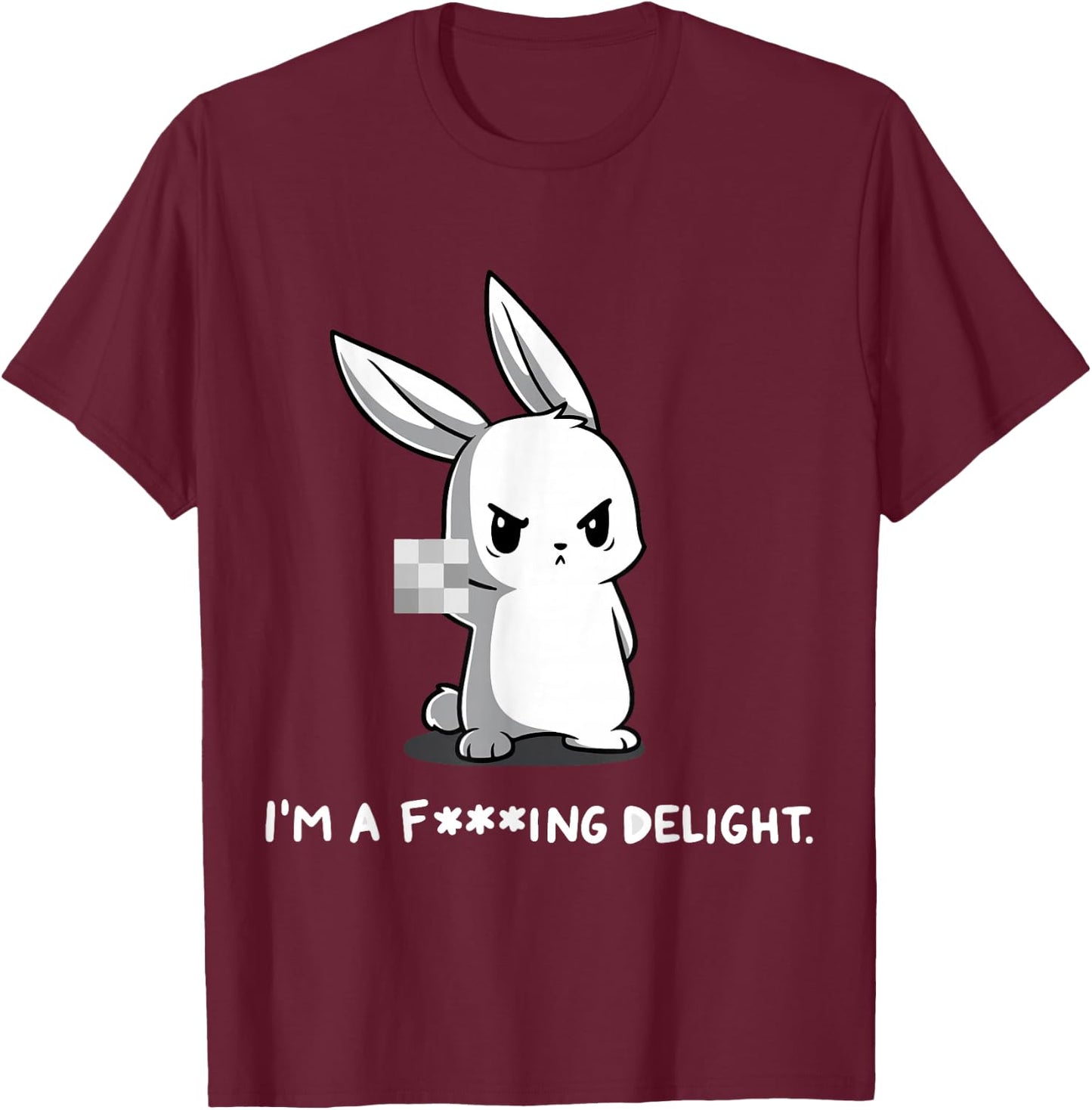 I'M A FING DELIGHT Art Vintage T-Shirt - T-Shirt | Maroon