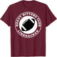 Linebacker Heavy Hitters Club Football Player T-Shirt - T-Shirt | Maroon