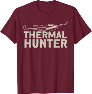 Thermal Hunter Flying Sailplane T-Shirt - T-Shirt | Maroon