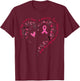 Butterfly Heart I Wear My Scars Like A Warrior Breast Cancer T-Shirt - T-Shirt | Maroon