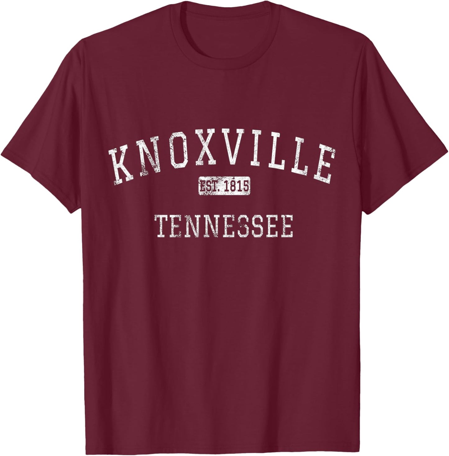 Knoxville Tennessee TN Vintage T-Shirt - T-Shirt | Maroon