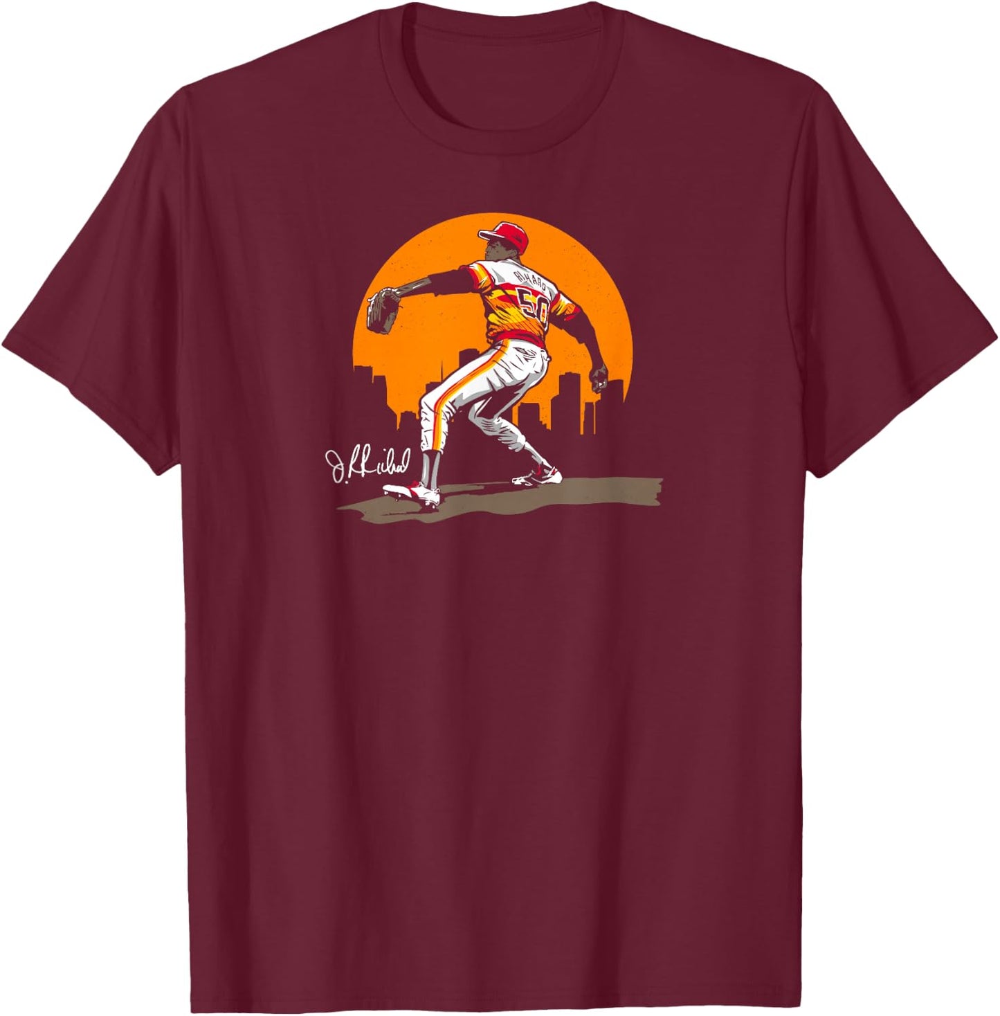 Off. Licensed J.R. Richard - The Legend Of J.R. Richard T-Shirt - T-Shirt | Maroon