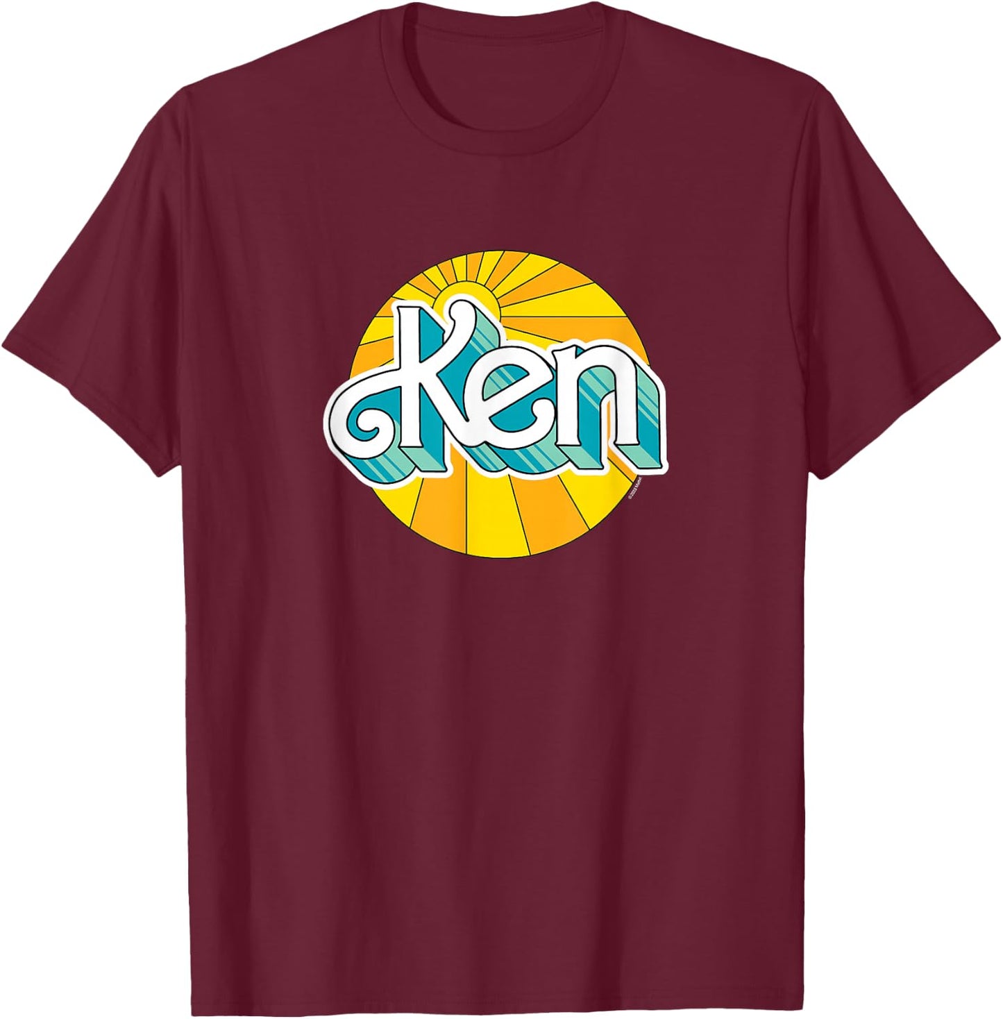 Barbie - Ken Summer Sunburst T-Shirt - T-Shirt | Maroon