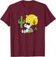 Peanuts - Summer - Snoopy & Woodstock Desert T-Shirt - T-Shirt | Maroon