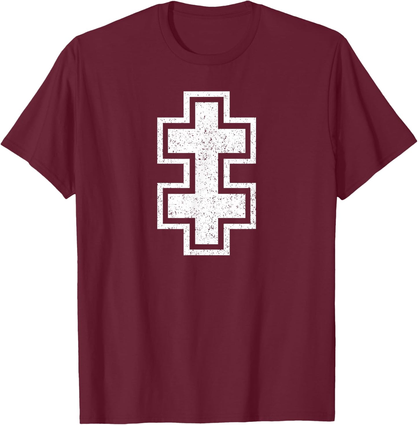 Lithuania Cross of Vytis Lorraine Lithuanian Symbol T-Shirt - T-Shirt | Maroon