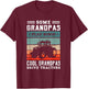 Some grandpas play bingo cool grandpas drive tractors Farmer T-Shirt - T-Shirt | Maroon