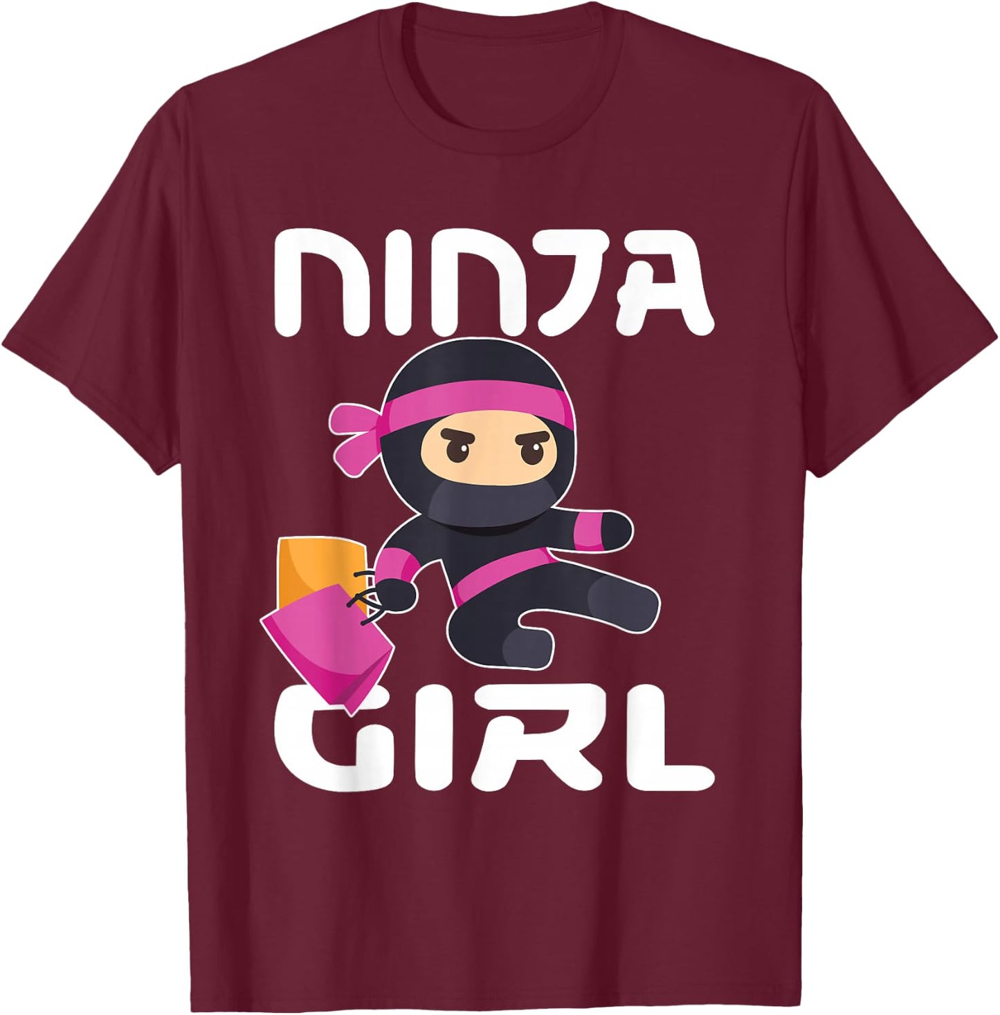 Ninja Girl T-Shirt - T-Shirt | Maroon