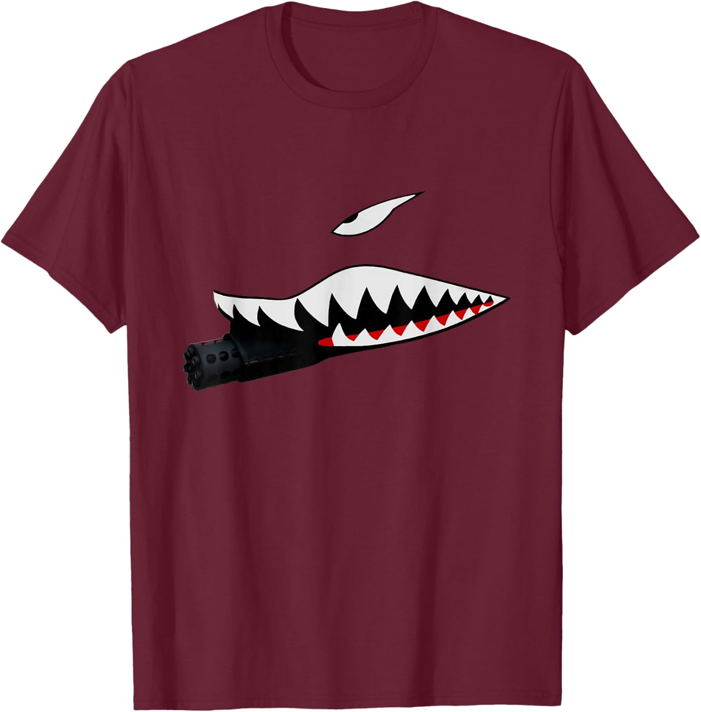 A-10 WartHog - Attack Jet A-10 Thunderbolt Warthog T-Shirt - T-Shirt | Maroon