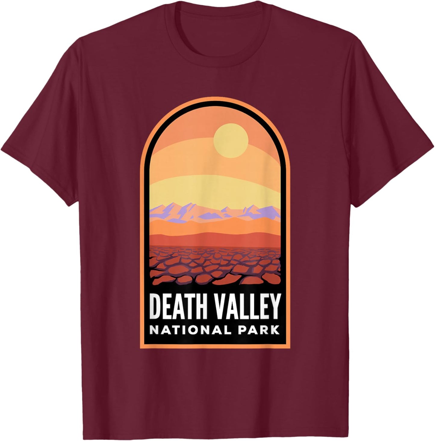 Death Valley National Park Badge T-Shirt - T-Shirt | Maroon