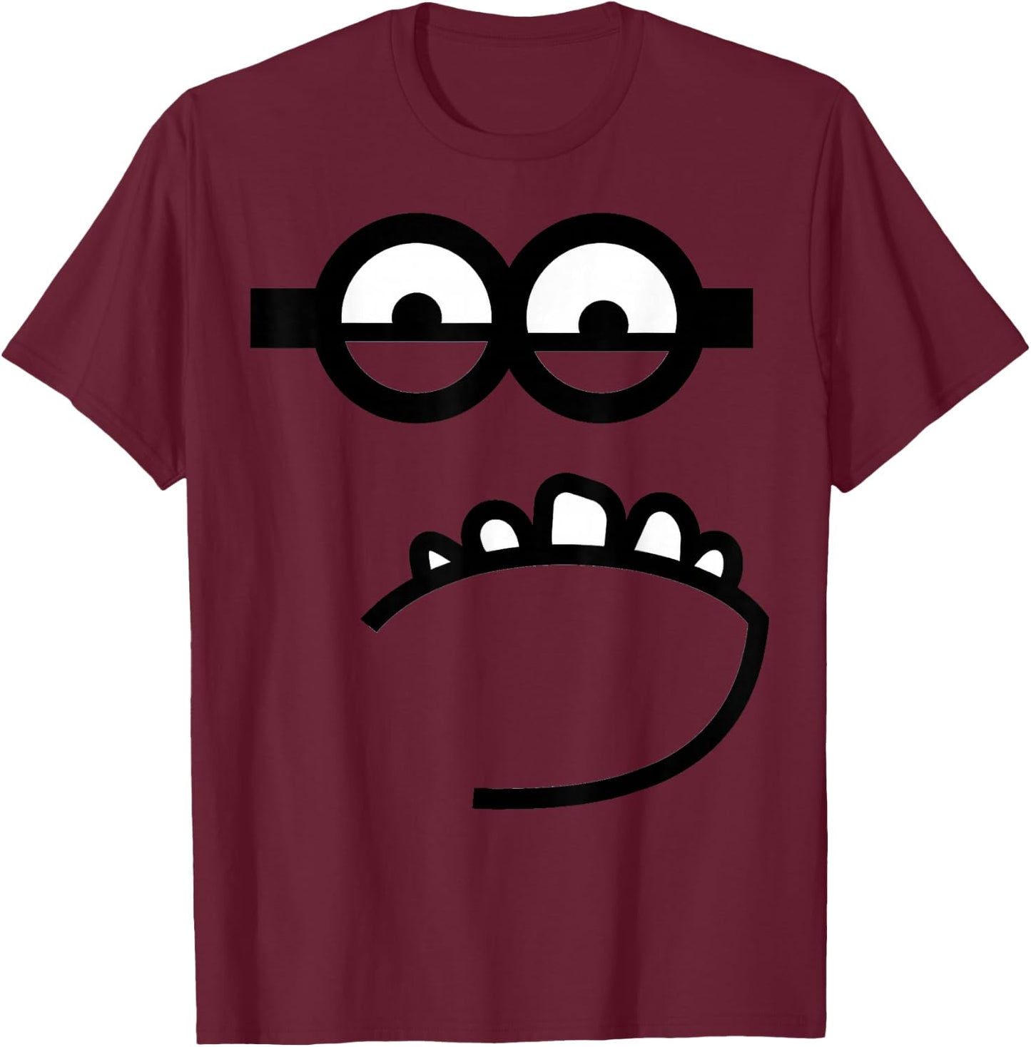 Despicable Me Minions Evil Minion Face Graphic T-Shirt - T-Shirt | Maroon