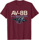 Harrier Jump Jet Military Fighter Aircraft T-Shirt - T-Shirt | Maroon