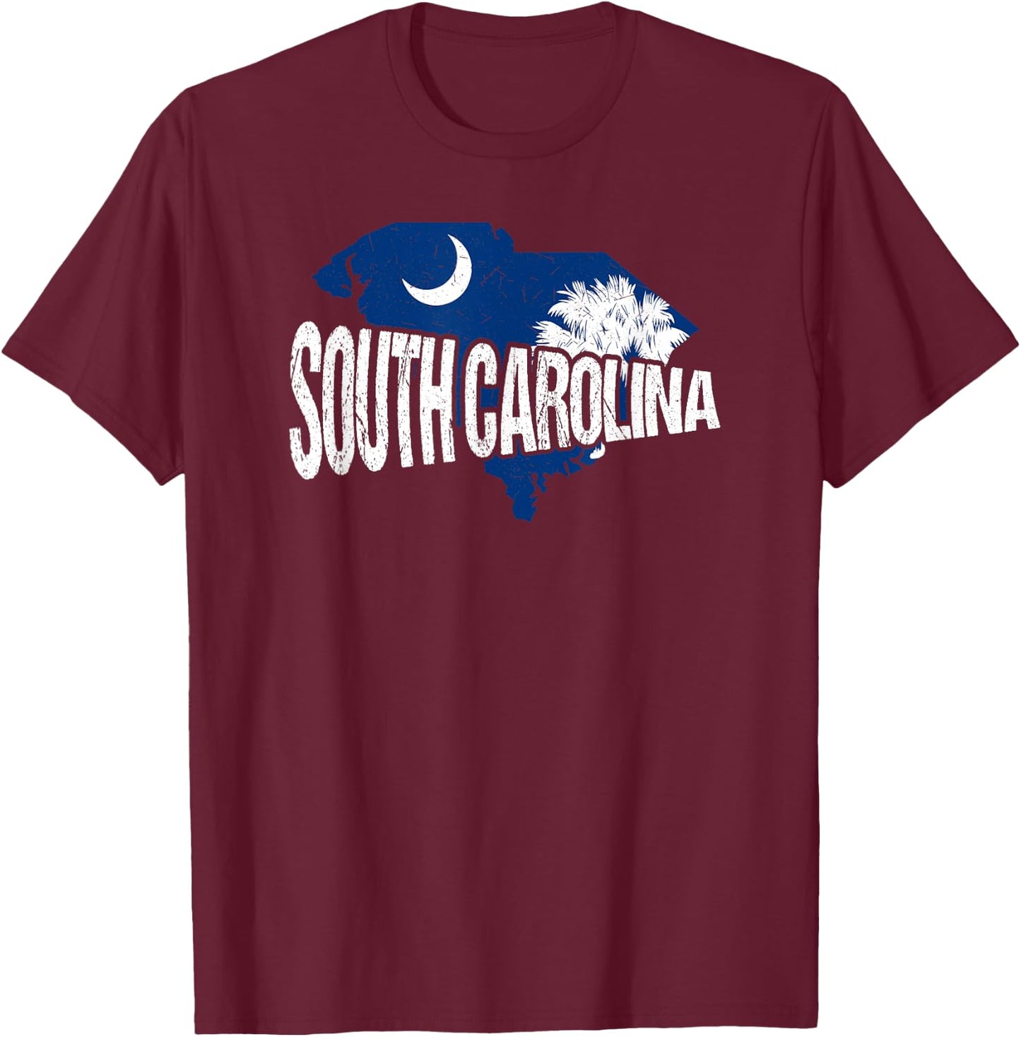Distressed South Carolina T-Shirt - T-Shirt | Maroon