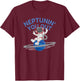 Funny Planet Neptune Meme Tune You Out Cool Spaceman T-Shirt - T-Shirt | Maroon