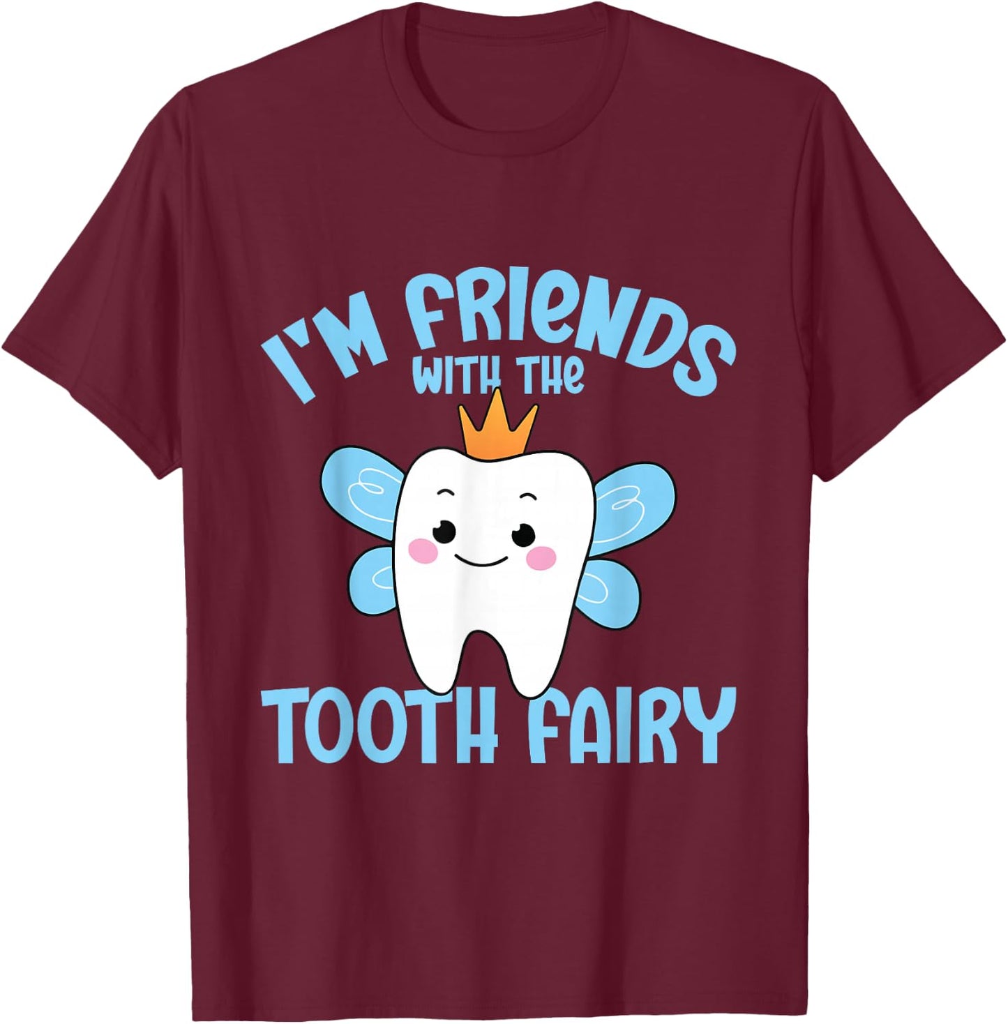Tooth Pediatric Dentist Dental Assistant Hygienist Fairy T-Shirt - T-Shirt | Maroon