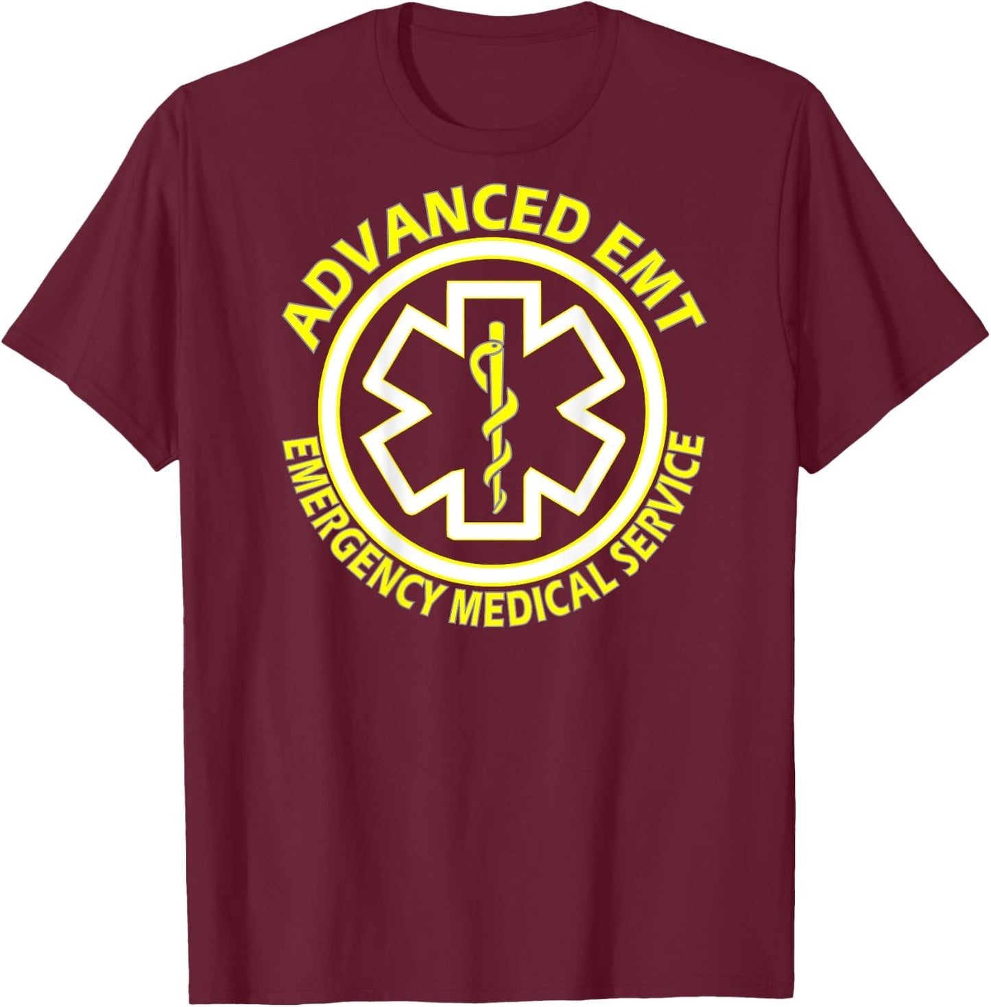 Advanced emergency medical technicians (AEMT) Kit Back Print T-Shirt - T-Shirt | Maroon