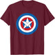 Marvel Captain America Symbol of Truth Sam Wilson Shield T-Shirt - T-Shirt | Maroon