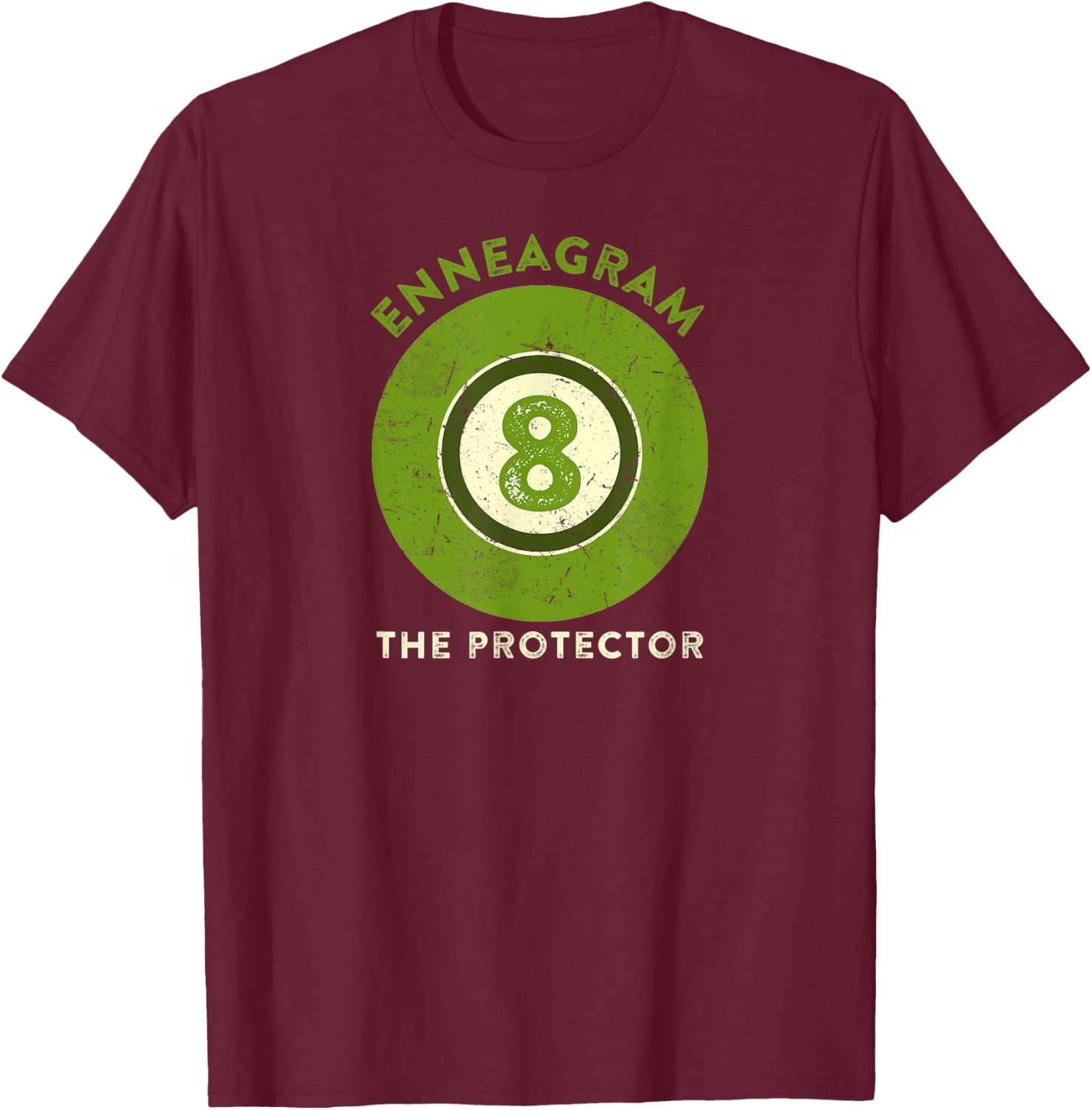 Enneagram Type 8 The Protector Personality Type T-Shirt - T-Shirt | Maroon