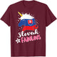 Slovak Unicorn Slovakia Flag T-Shirt - T-Shirt | Maroon