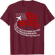 Phonetic Alphabet | American Pilot Airplane USA Flag Shirt Women Men T-Shirt - T-Shirt | Maroon