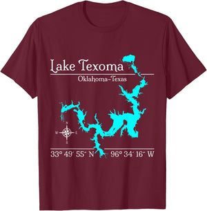 Texoma, Oklahoma - Texas T-Shirt - T-Shirt | Maroon