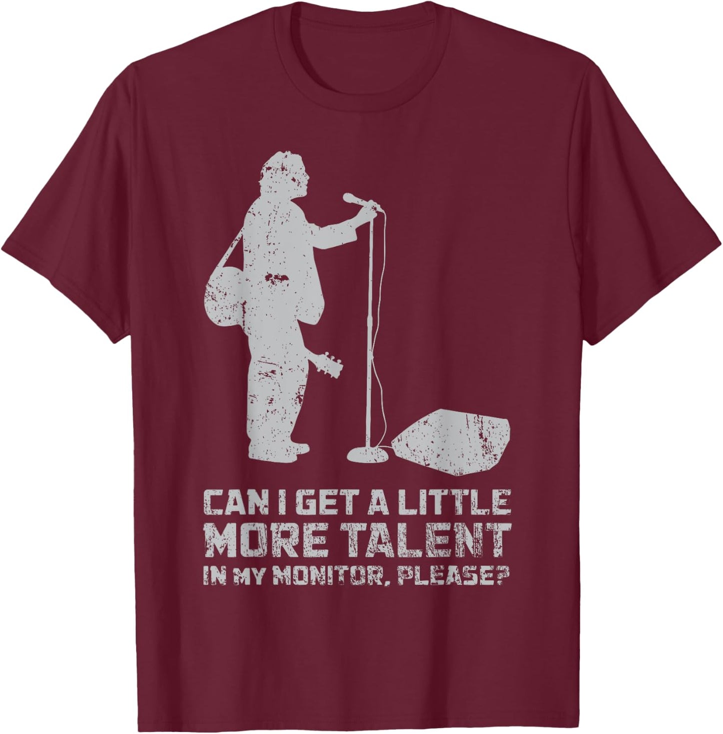 Audio/Sound Engineer/Mixer - More Talent In Monitor T-Shirt - T-Shirt | Maroon