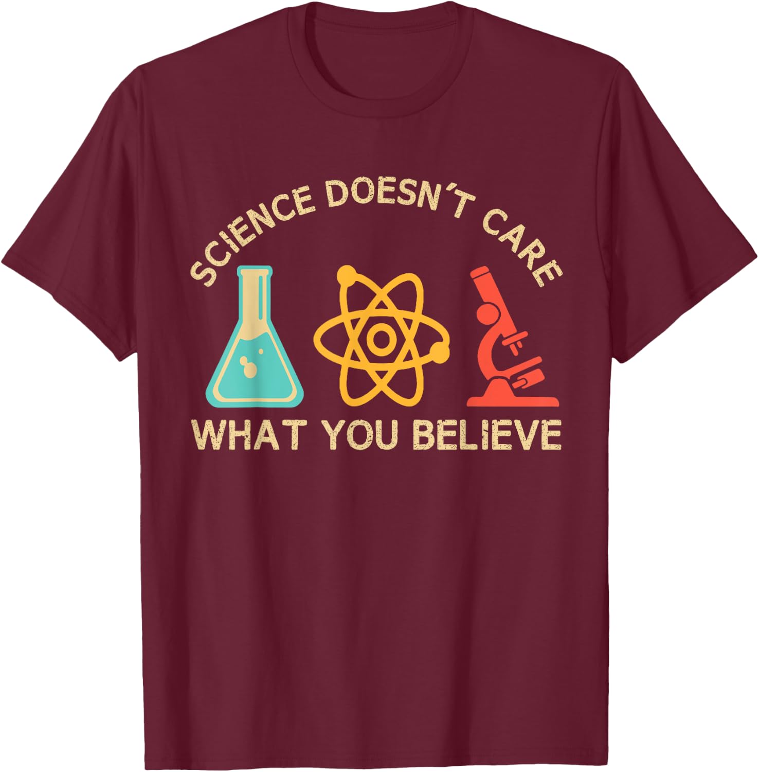 Funny Science Design Women Science Physic Chemistry T-Shirt - T-Shirt | Maroon