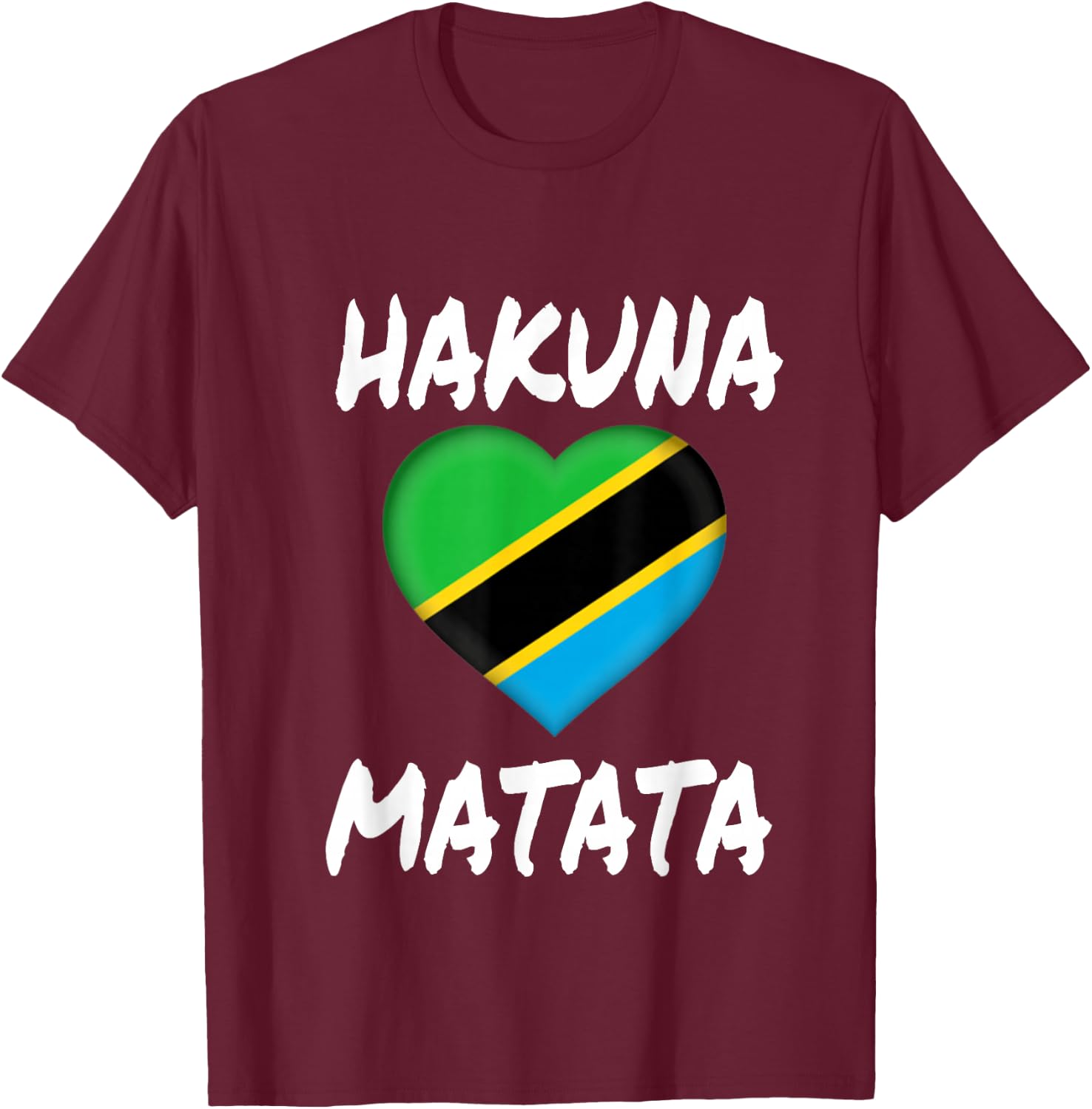 Tanzania Flag Shirt Funny graphic Flag Gift T-Shirt - T-Shirt | Maroon