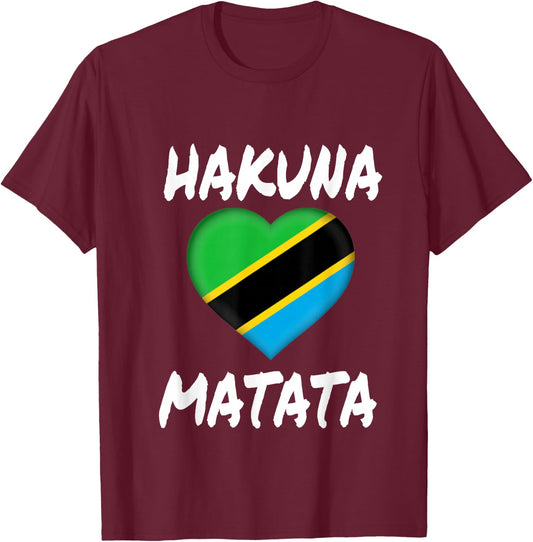 Tanzania Flag Shirt Funny graphic Flag Gift T-Shirt - T-Shirt | Maroon