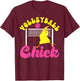 Volleyball Player Team Chicken Volleyball Chick T-Shirt - T-Shirt | Maroon