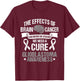 Glioblastoma Multiforme GBM Survivor Astrocytoma Brain Tumor T-Shirt - T-Shirt | Maroon
