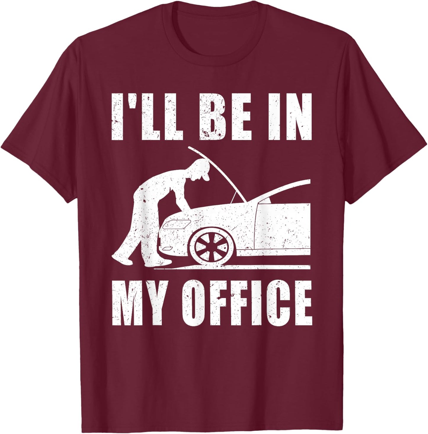 Car Guy Funny Shirts Auto Garage Mechanic Manual Car lover T-Shirt - T-Shirt | Maroon
