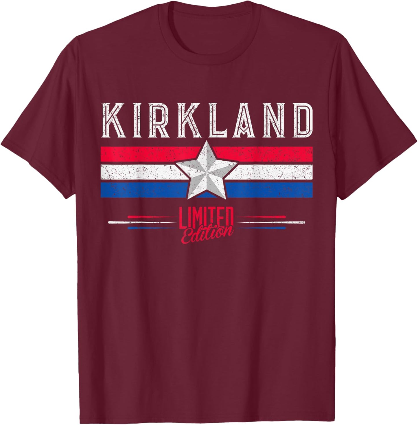 Kirkland Retro Vintage Shirt Gift Women Men Kids T-Shirt - T-Shirt | Maroon