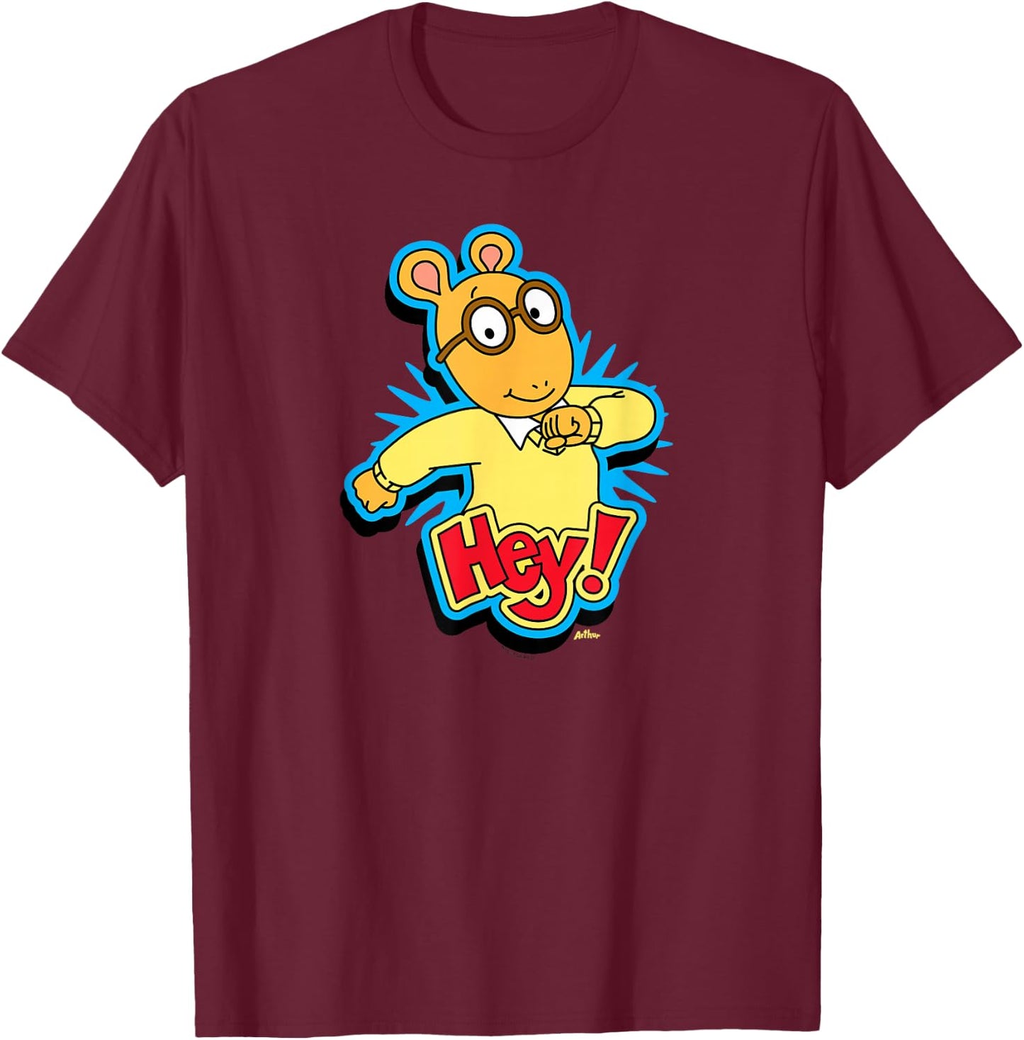 Arthur Walking Hey Burst T-Shirt - T-Shirt | Maroon