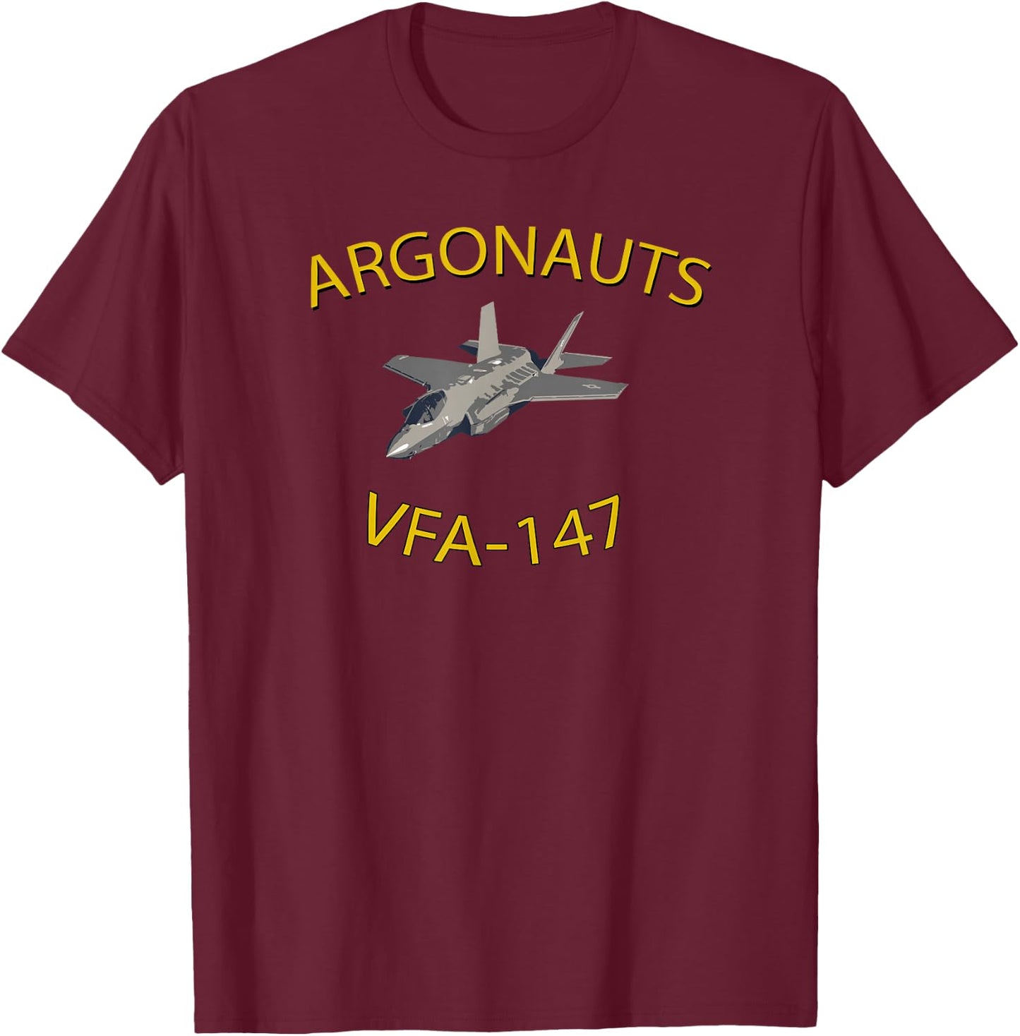 VFA-147 Argonauts Strike Fighter Squadron T-Shirt - T-Shirt | Maroon