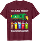 Recycling Trash Waste Separation Garbage Truck T-Shirt - T-Shirt | Maroon