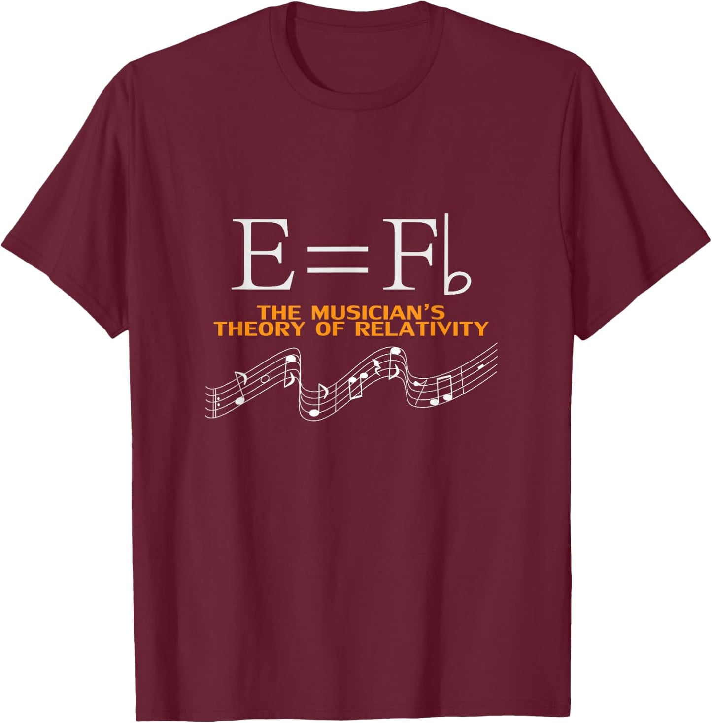 Music Theory Musician Music Teacher EDM Funny T-Shirt - T-Shirt | Maroon