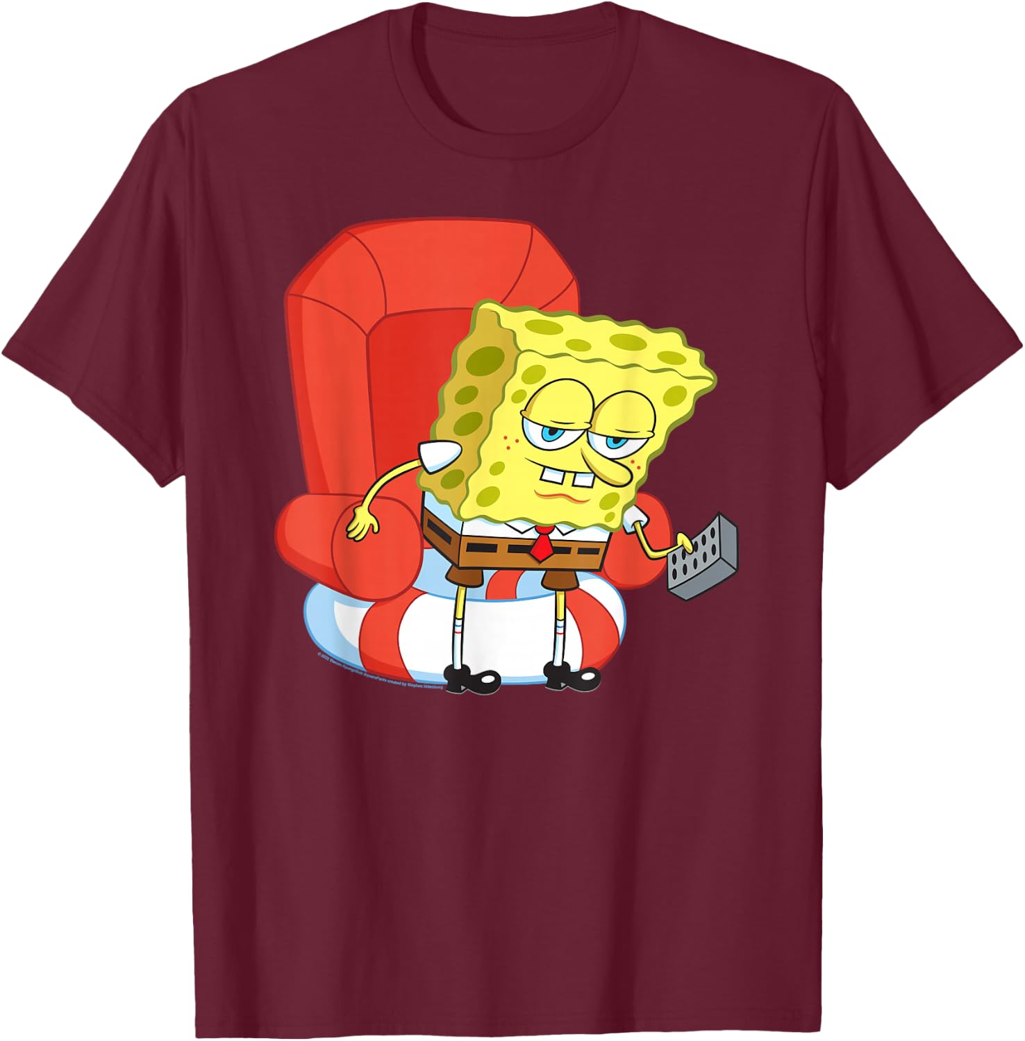 SpongeBob SquarePants Ight Imma Head Out T-Shirt - T-Shirt | Maroon