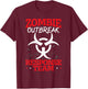 Zombie Outbreak Response Team Halloween Trick Or Treat T-Shirt - T-Shirt | Maroon