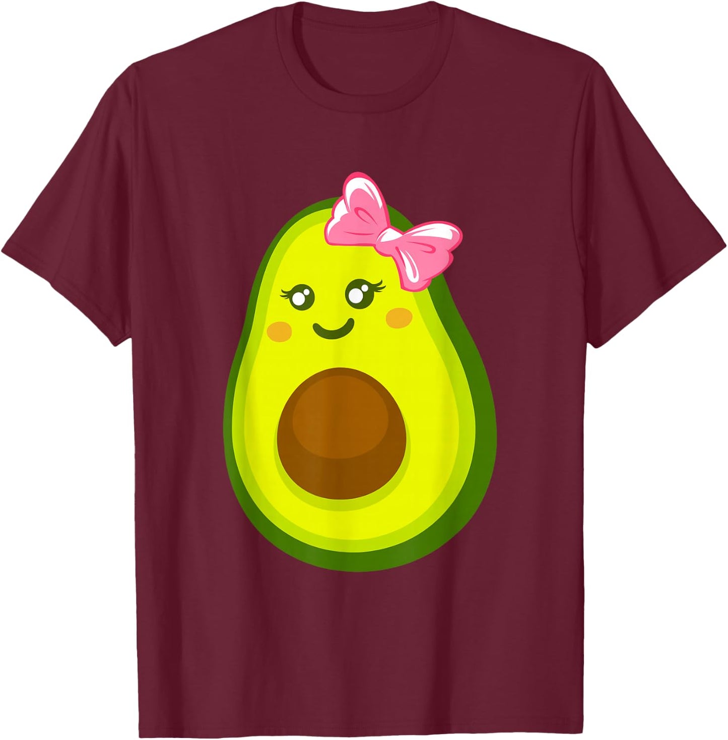 Avocado Woman and Girl T-Shirt - T-Shirt | Maroon